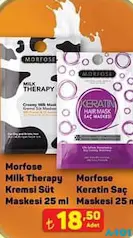 MORFOSE MİLK THERAPYH SAÇ MASKESİ ÇEŞİTLERİ 25 ML fiyat ve kampanya bilgisi